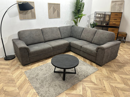 DSense Antraciet Suede Stoffen Hoekzetel ~ Vaste Kussens