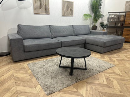 Room108 Grijze Ruime Velvet Hoekzetel ~ Nieuwstaat