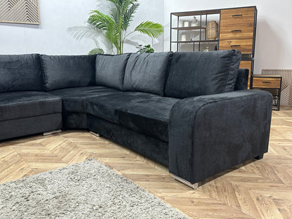 !Showroommodel! Zwarte Velvet U Zetel