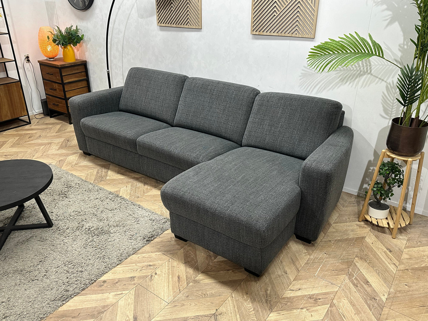 Antraciet Hoekzetel ~ Vaste Kussens
