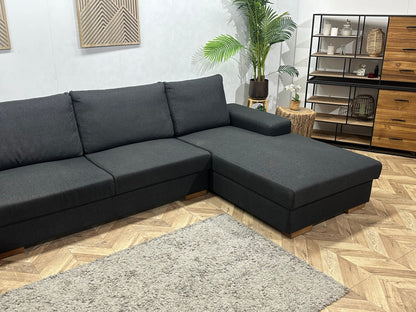Antraciet U Zetel ~ Losse Rugkussens Met Afneembare Hoezen