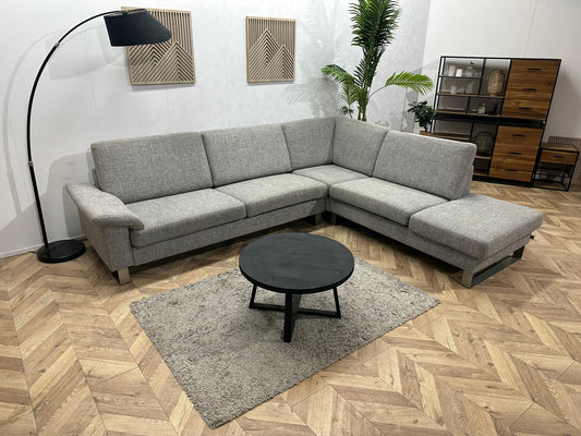Ewald Schillig Licht Grijze Hoekzetel ~ Losse Rugkussens Met Afneembare Hoezen