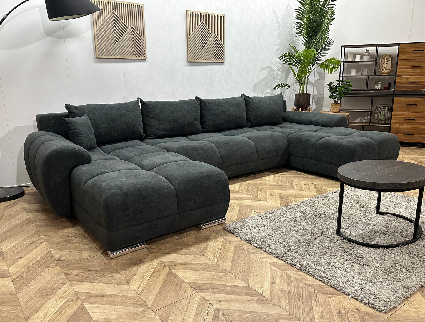 !Showroommodel! Antraciet Velvet U Zetel