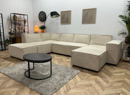 !Showroommodel! Crème Suède Stoffen U Zetel