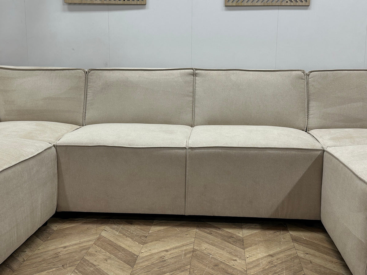 !Showroommodel! Crème Suède Stoffen U Zetel