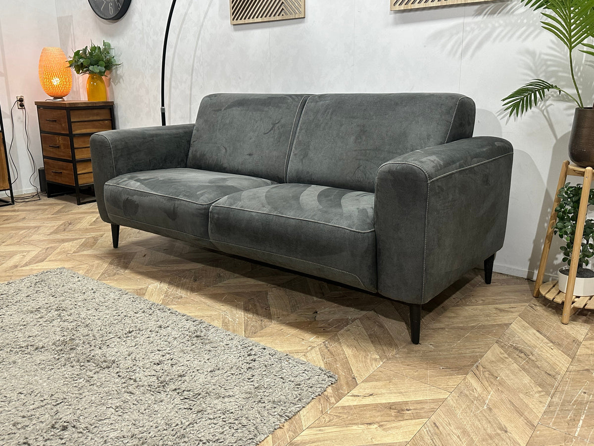 Antraciet Suède Stoffen 2.5-Zits Zetel ~ Nieuwstaat