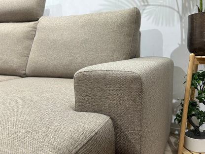 Beige U Zetel ~ Losse Rugkussens Met Afneembare Hoezen