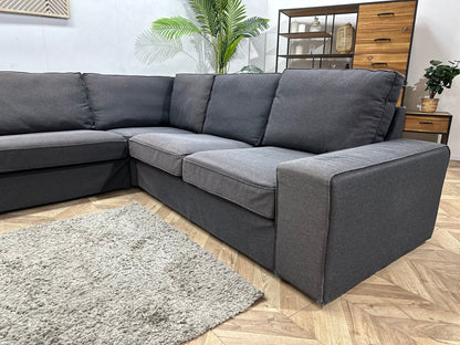 Antraciet Stoffen U Zetel ~ Losse Kussens Met Afneembare Hoezen