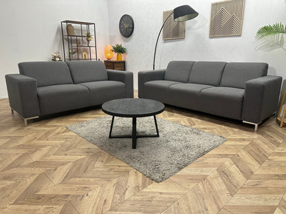 Antraciet Zetels Set ~ Vaste Kussens
