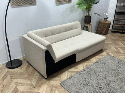Crème Bouclé Stoffen Design Zetel ~ Vaste Kussens