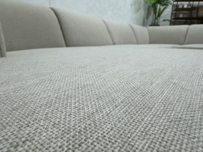 SoTrue Beige Stoffen U Zetel ~ Vaste Kussens