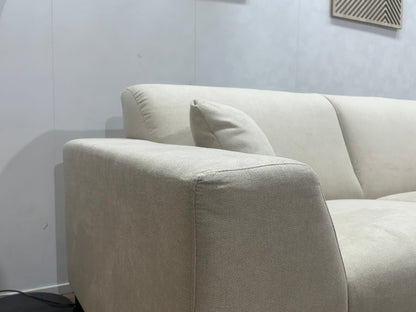 !Showroommodel! Crème Suède Stoffen Hoekzetel