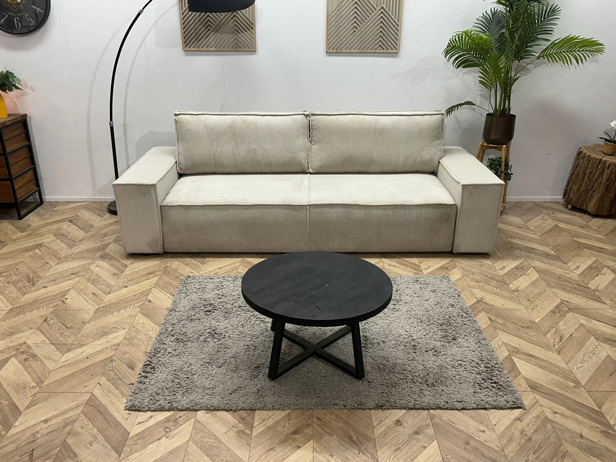 !Showroommodel! Witte 2.5-Zits Zetel ~ Slaapfunctie
