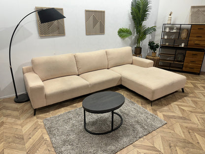 !Showroommodel! Crème Bouclé Hoekzetel