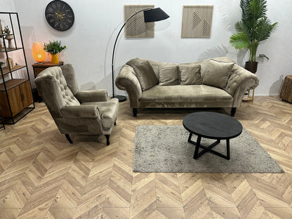 Licht Grijze Velvet ~ Losse Rugkussens Met Afneembare Hoezen
