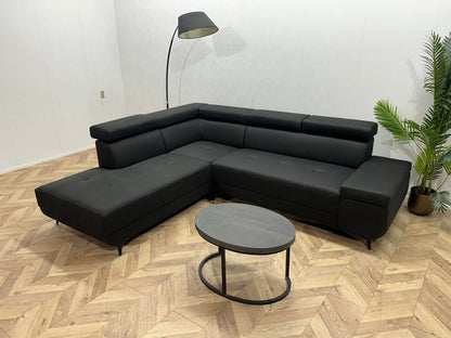 !Showroommodel! Zwart Hoekzetel ~ Verstelbare Hoofdsteunen