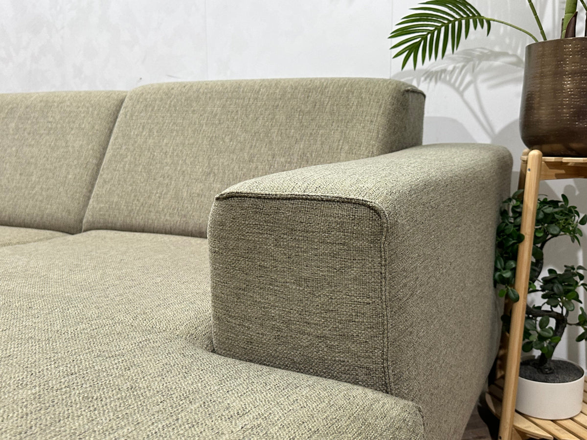 Beige Hoekzetel ~ Vaste Kussens