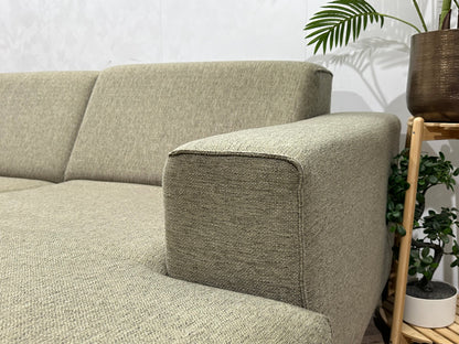 Beige Hoekzetel ~ Vaste Kussens