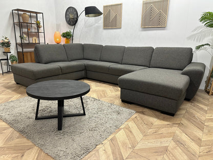 Antraciet U Zetel ~ Vaste Kussens