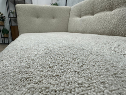 Crème Bouclé Stoffen Design Zetel ~ Vaste Kussens