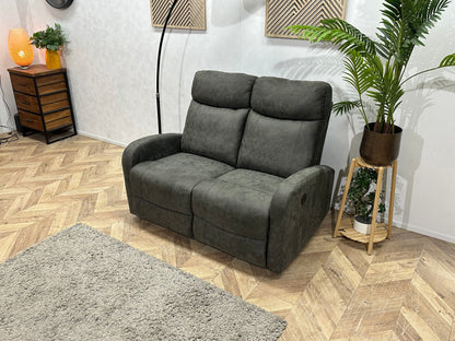 !Showroommodel! Antraciet 2-Zits Zetel ~ Elektrisch Verstelbaar
