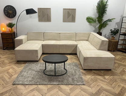 !Showroommodel! Crème Suède Stoffen U Zetel