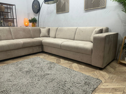 !Showroommodel! Crème Velvet Hoekzetel