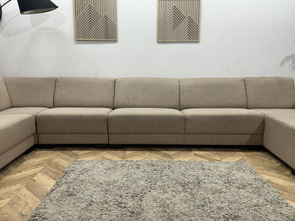 Beige Ruime U Zetel ~ Vaste Kussens