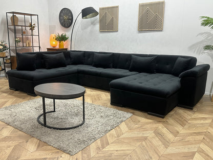 !Showroommodel! Zwarte Velvet U Zetel