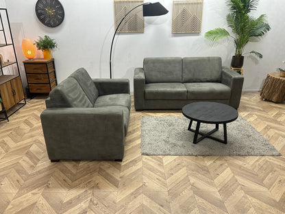 Antraciet Suède Stoffen Zetels Set ~ Nieuwstaat