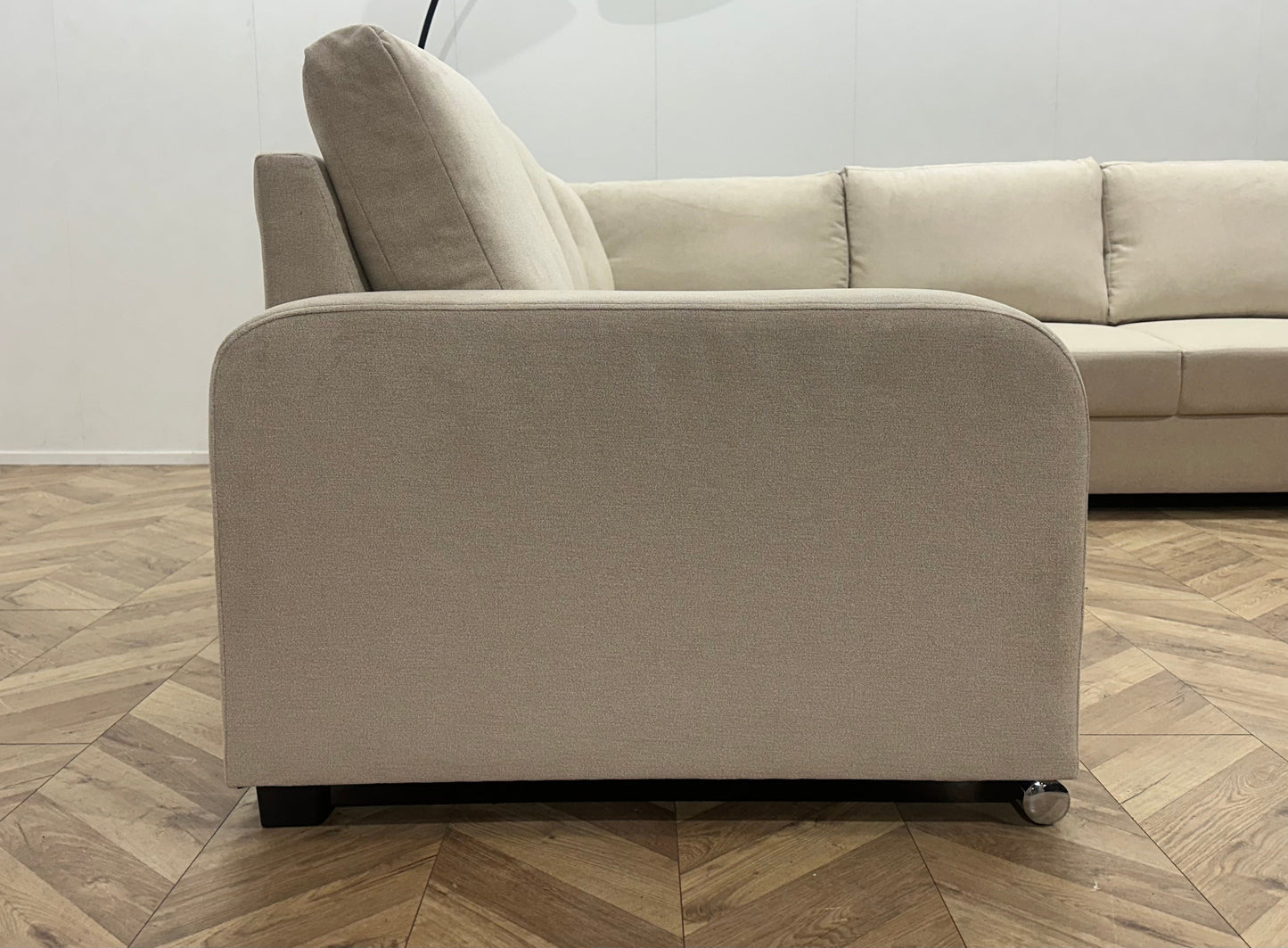 !Showroommodel! Crème Suède Stoffen U Zetel