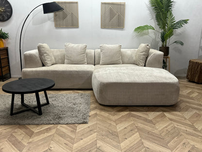 !Showroommodel! Witte Cremona Stoffen Hoekzetel