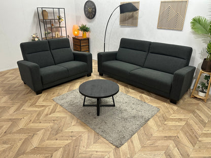 Antraciet Zetels Set ~ Vaste Kussens