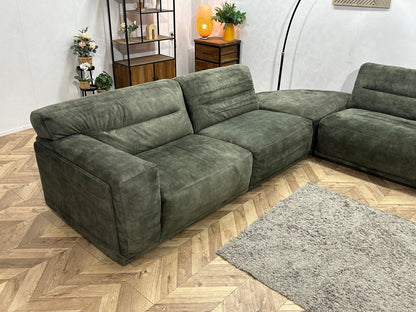Groene Velvet Hoekzetel ~ Nieuwstaat