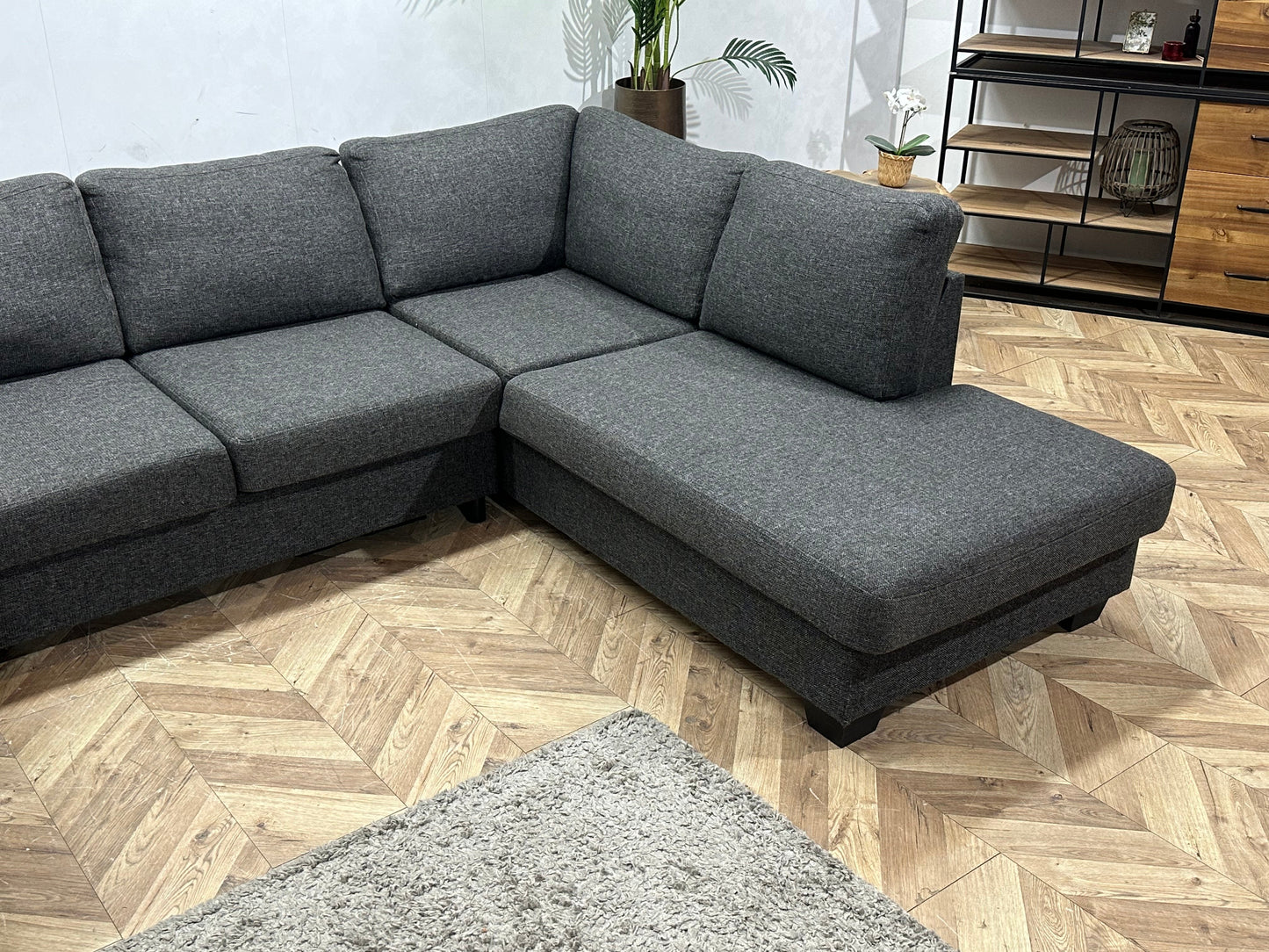 Antraciet U Zetel ~ Losse Kussens Met Afneembare Hoezen