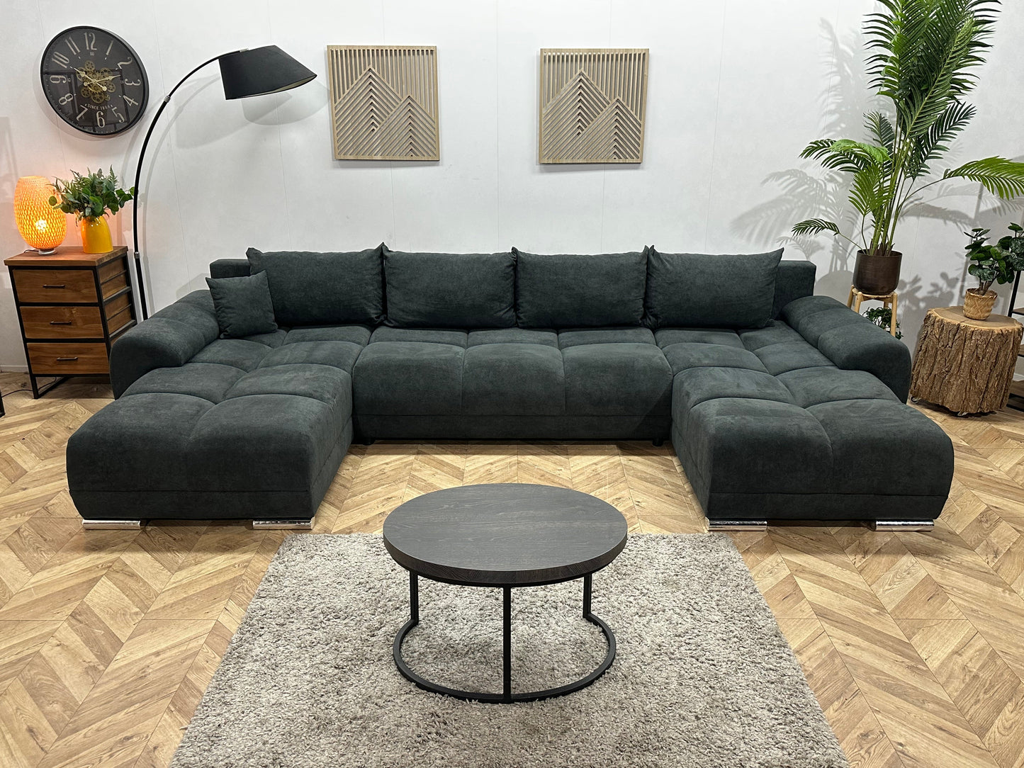 !Showroommodel! Antraciet Velvet U Zetel