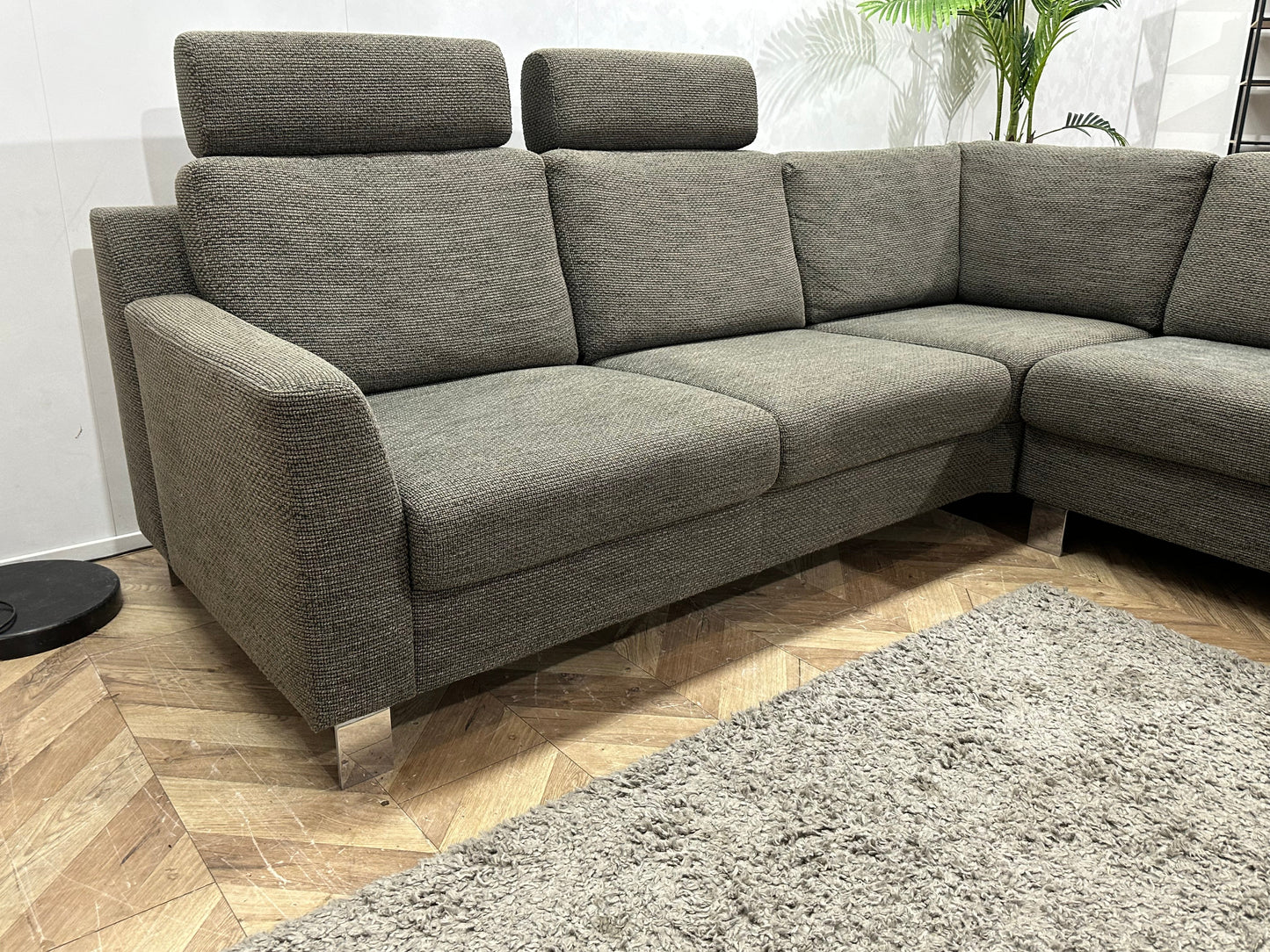Topform Antraciet Hoekzetel ~ Losse Rugkussens Met Afneembare Hoezen