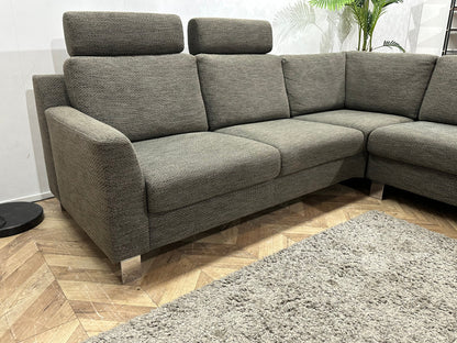 Topform Antraciet Hoekzetel ~ Losse Rugkussens Met Afneembare Hoezen