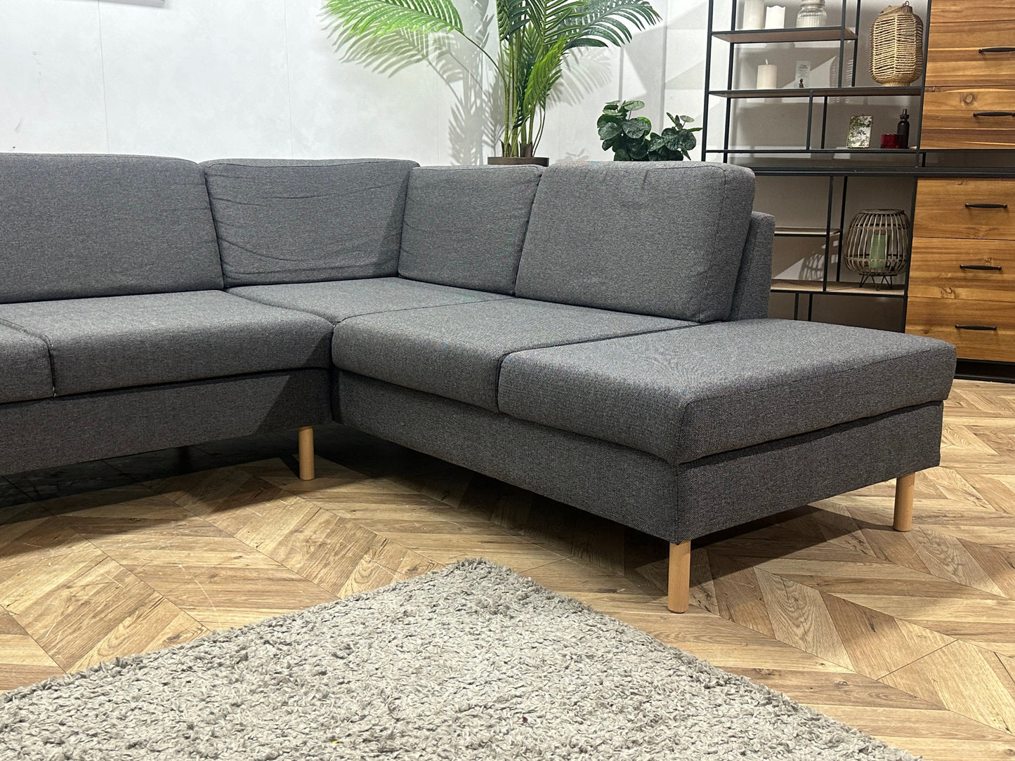 Antraciet U Zetel ~ Losse Rugkussens Met Afneembare Hoezen