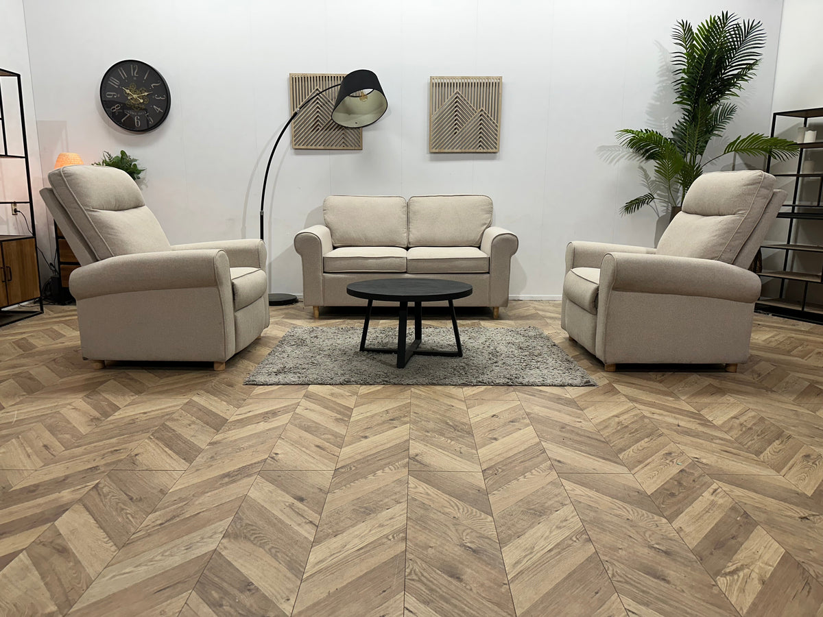 Beige Stoffen 2.5-Zits Zetel Inc. Fauteuils