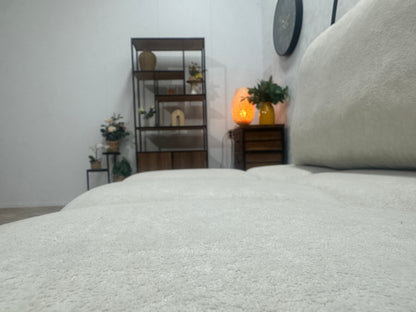 !Showroommodel! Witte Velvet 2.5-Zits Zetel
