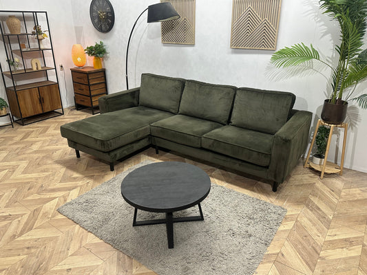 Donker Groene Velvet Hoekzetel ~ Nieuwstaat
