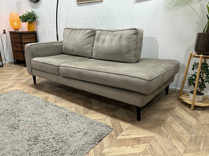 Grijze Velvet Design Zetel ~ Losse Kussens Met Afneembare Hoezen