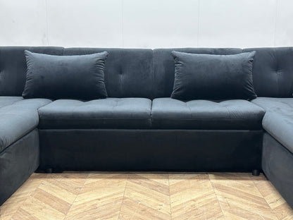 !Showroommodel! Zwarte Velvet U Zetel