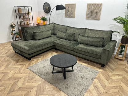 Groene Velvet Hoekzetel ~ Nieuwstaat