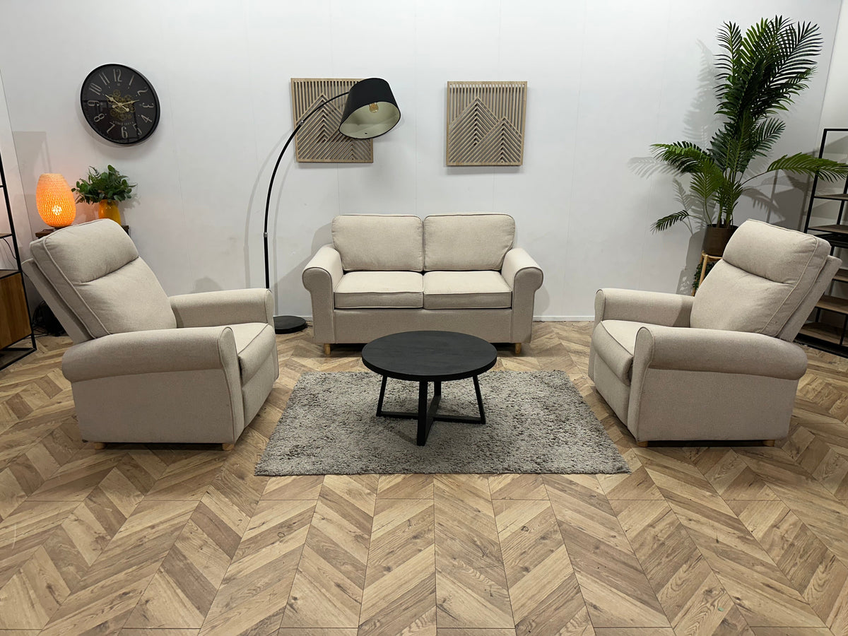 Beige Stoffen 2.5-Zits Zetel Inc. Fauteuils