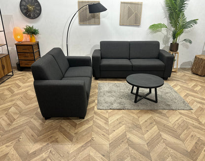Antraciet Zetels Set ~ Vaste Kussens