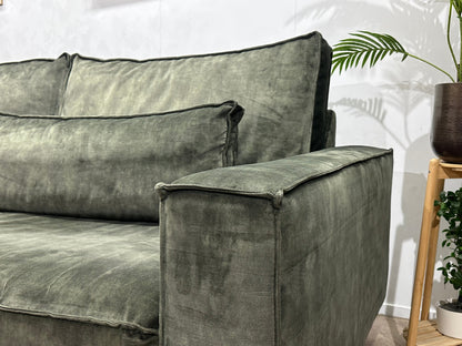 Groene Velvet Hoekzetel ~ Nieuwstaat