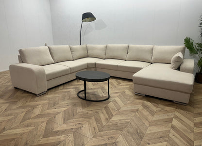 !Showroommodel! Crème Suède Stoffen U Zetel