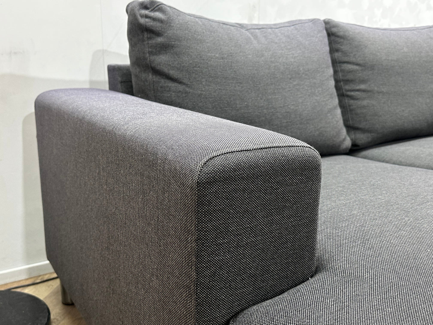 Antraciet U Zetel ~ Losse Rugkussens Met Afneembare Hoezen